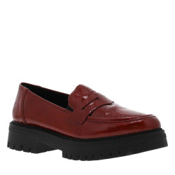 Mocassin Talon Cuir Largo Rieker - Élégant Et Confortable Pour Travail Ou Tenues Chics
