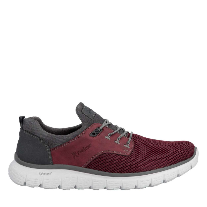 Sneakers bordeaux à talon plat avec une languette d'aisance à l'arrière - Image 2