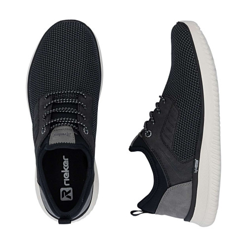 Thumbnail Sneakers noires à talon plat avec une languette d'aisance à l'arrière - Image 6