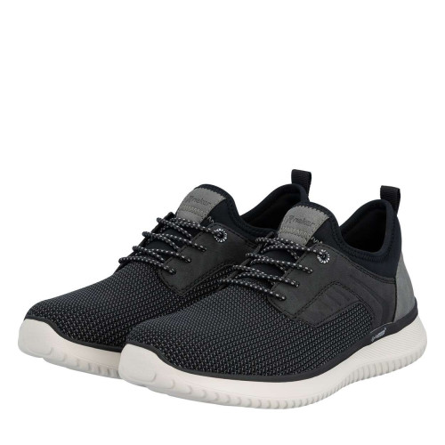 Thumbnail Sneakers noires à talon plat avec une languette d'aisance à l'arrière - Image 8
