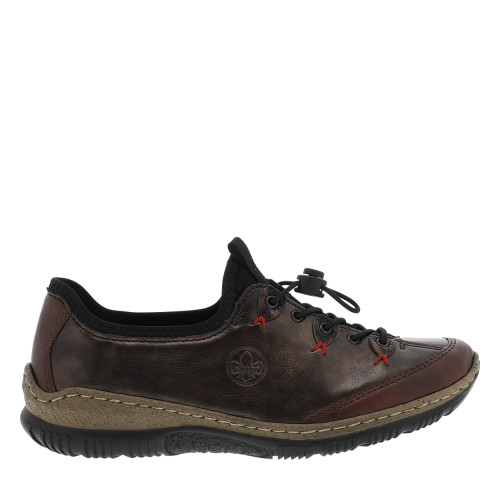 Thumbnail Sneakers marron avec un talon plat et munies d'une fermeture slip-on - Image 2