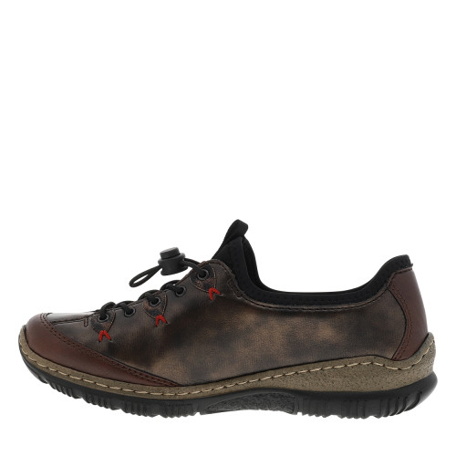 Thumbnail Sneakers marron avec un talon plat et munies d'une fermeture slip-on - Image 3