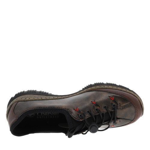 Thumbnail Sneakers marron avec un talon plat et munies d'une fermeture slip-on - Image 5