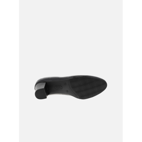 Thumbnail Escarpins noirs vernis avec semelle à talon décroché moyen épais - Image 6