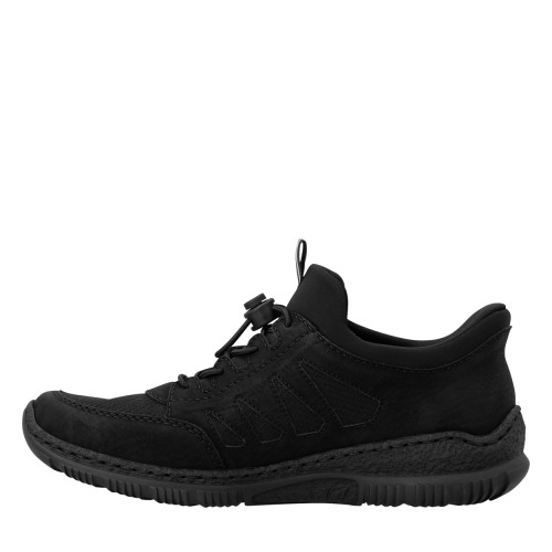 Thumbnail Sneakers noires à talon plat pourvues d'une fermeture élastiquée - Image 3