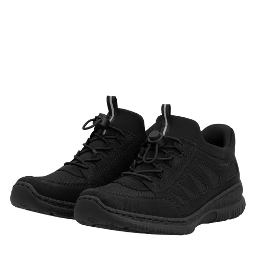 Thumbnail Sneakers noires à talon plat pourvues d'une fermeture élastiquée - Image 7