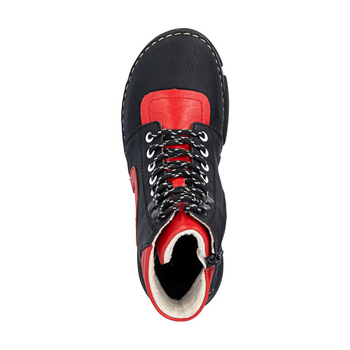 Thumbnail Bottines noires à talon compensé bas pourvues d'une fermeture zippée - Image 5