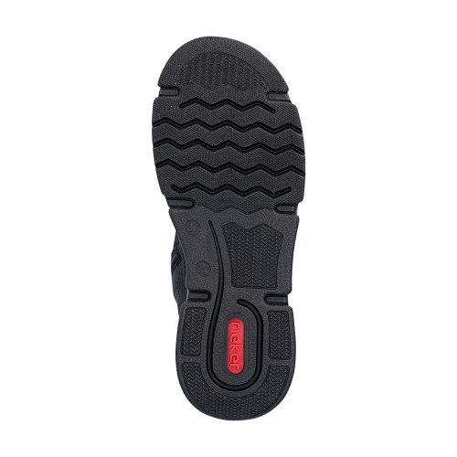 Thumbnail Bottines noires à talon compensé bas pourvues d'une fermeture zippée - Image 6