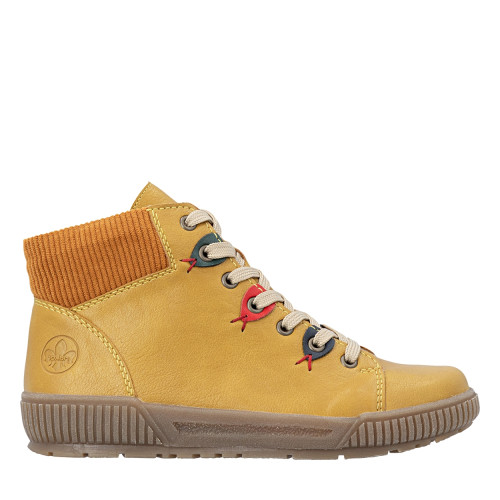 Bottines jaunes à talon...
