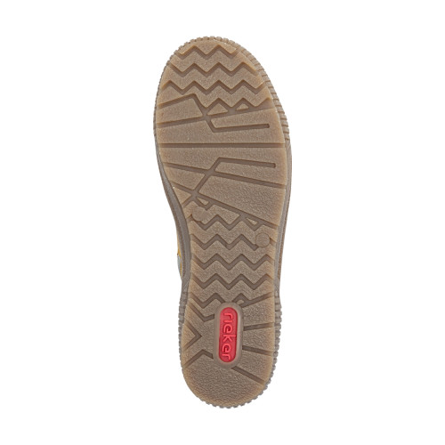 Thumbnail Bottines jaunes à talon plat pourvues de lacets et d'un zip latéral - Image 6