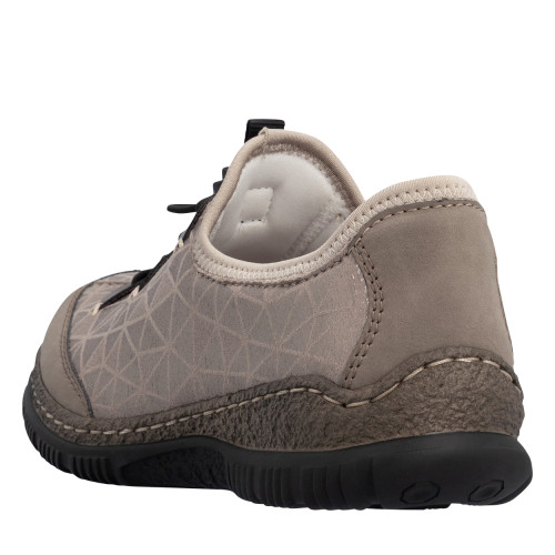 Thumbnail Sneakers beiges à talon plat pourvues d'une fermeture élastiquée - Image 4