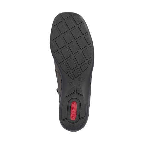 Thumbnail Bottines en cuir marron pourvues d'un talon à décroché bas et d'un zip - Image 6