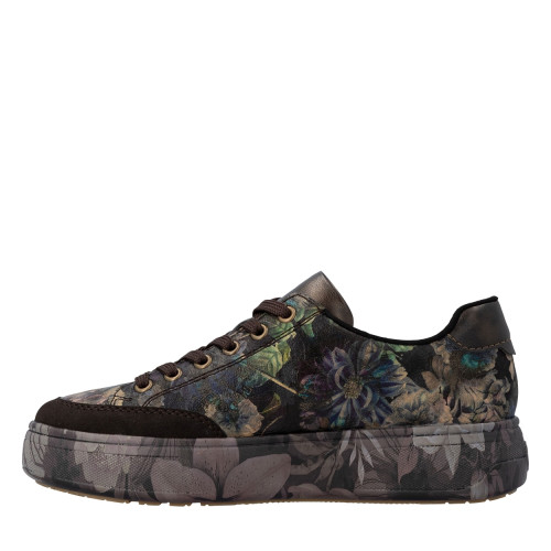 Thumbnail Sneakers multicolores à talon plateau pourvues de lacets et d'un zip - Image 3