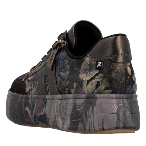 Thumbnail Sneakers multicolores à talon plateau pourvues de lacets et d'un zip - Image 4