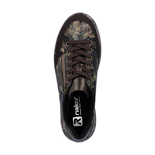 Thumbnail Sneakers multicolores à talon plateau pourvues de lacets et d'un zip - Image 5
