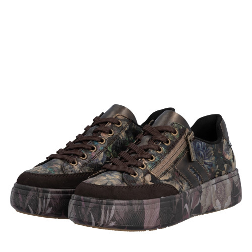 Thumbnail Sneakers multicolores à talon plateau pourvues de lacets et d'un zip - Image 7