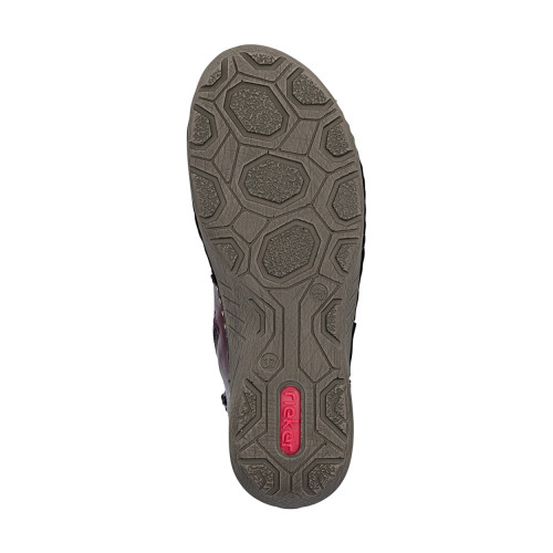 Thumbnail Sneakers violettes à talon plat pourvues de lacets et d'un zip latéral - Image 6