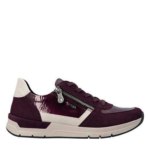 Thumbnail Baskets running violettes à talon compensé bas pourvues de lacets plats