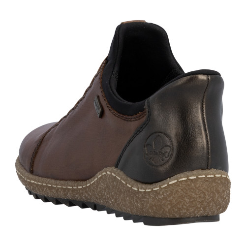 Thumbnail Sneakers en cuir cognac à talon plat pourvues d'une fermeture slip-on - Image 4