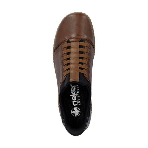 Thumbnail Sneakers en cuir cognac à talon plat pourvues d'une fermeture slip-on - Image 5