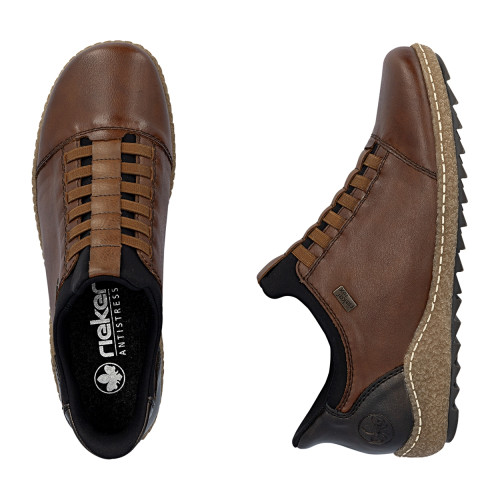 Thumbnail Sneakers en cuir cognac à talon plat pourvues d'une fermeture slip-on - Image 8