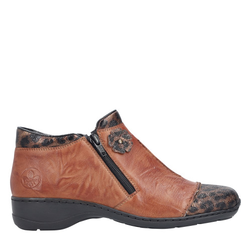 Bottines en cuir brunes...