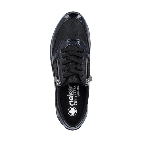 Thumbnail Sneakers noires à talon plat pourvues d'une fermeture à lacets - Image 5
