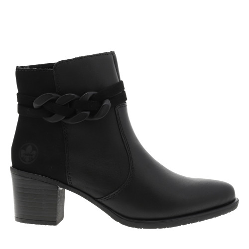 Boots en cuir noires à...