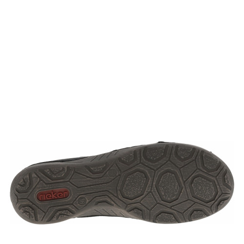 Thumbnail Bottines noires à talon plat avec un logo cousu sur le côté et des lacets - Image 6