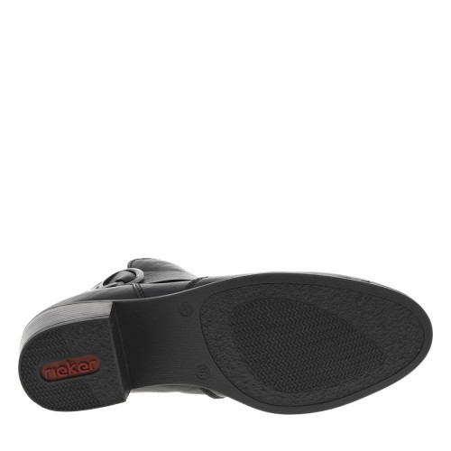 Thumbnail Boots noires à talon décroché moyen avec un zip côté interne - Image 6