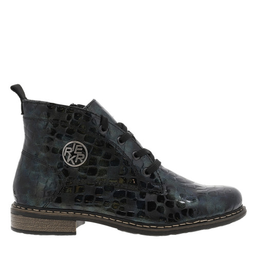 Bottines bleues à talon...