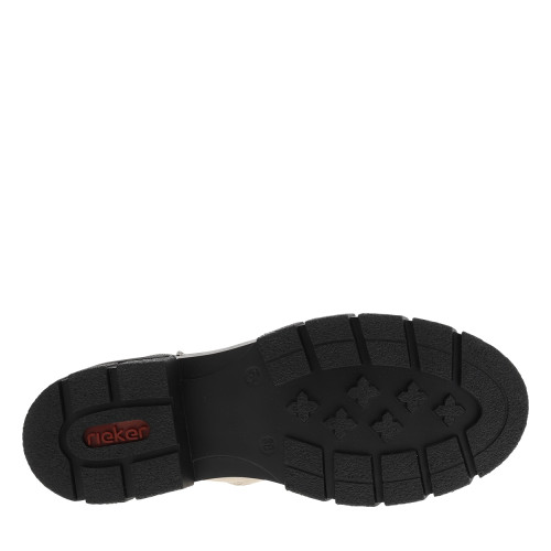 Thumbnail Bottines écrues à talon décroché bas avec un zip des lacets élastiqués - Image 6