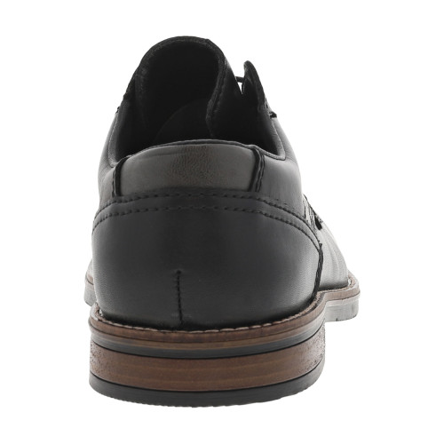 Thumbnail Derbies en cuir noir à talon décroché bas et à lacets ronds noirs - Image 4