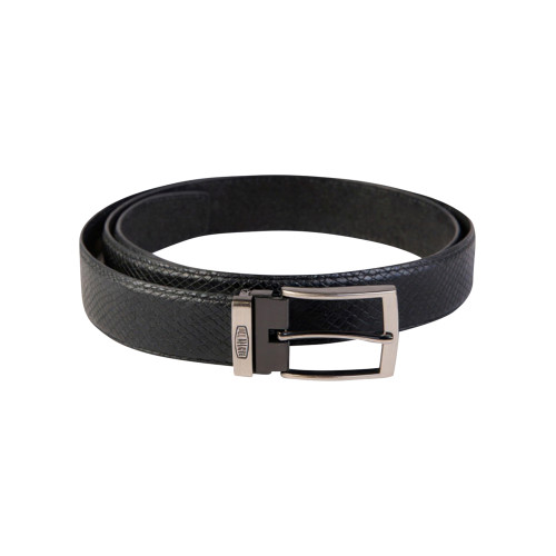 Ceinture noire en cuir de...