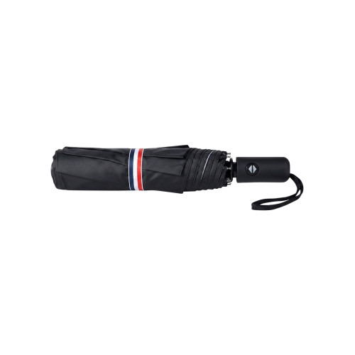Thumbnail Parapluie pliable bicolore à imprimé automobile rétro et doublure noire - Image 4