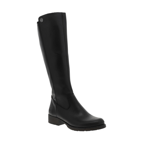 Thumbnail Bottes noires à talon décroché bas avec doublure en feutrine chaude - Image 2