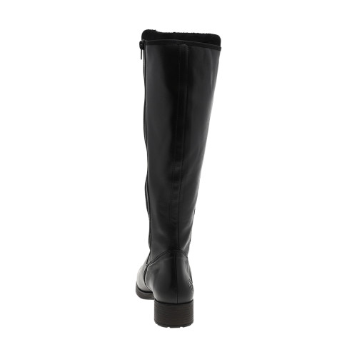 Thumbnail Bottes noires à talon décroché bas avec doublure en feutrine chaude - Image 4