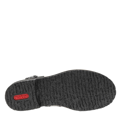 Thumbnail Bottines noires à talon décroché bas munies de lacets et d'un zip latéral - Image 6