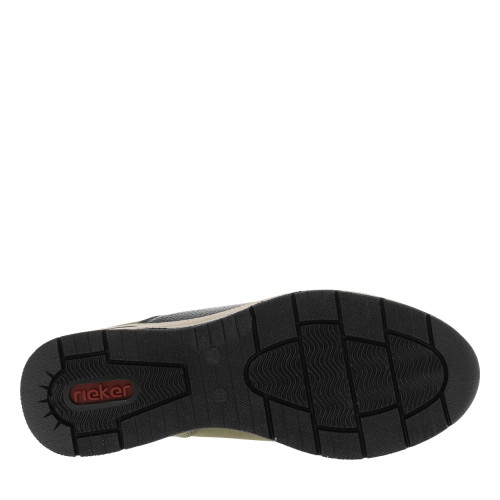Thumbnail Boots vertes et noires à talon semi-compensée avec un zip central - Image 6