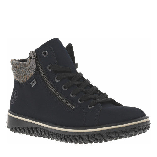 Bottines bleu marine à...