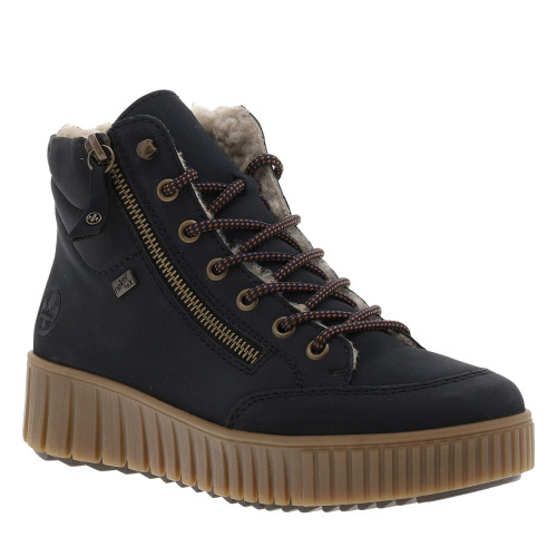 Bottines bleu marine à...