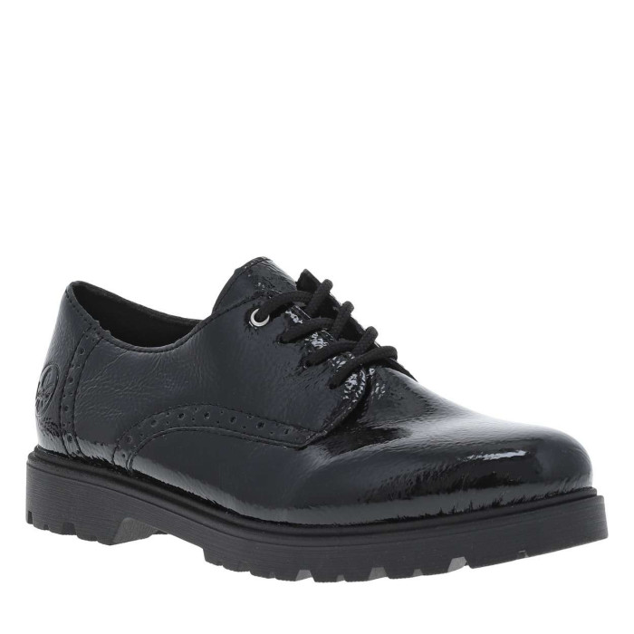 Ballerine à Enfiler - Rieker - Lugano - Noir - Talon Plat - Confort